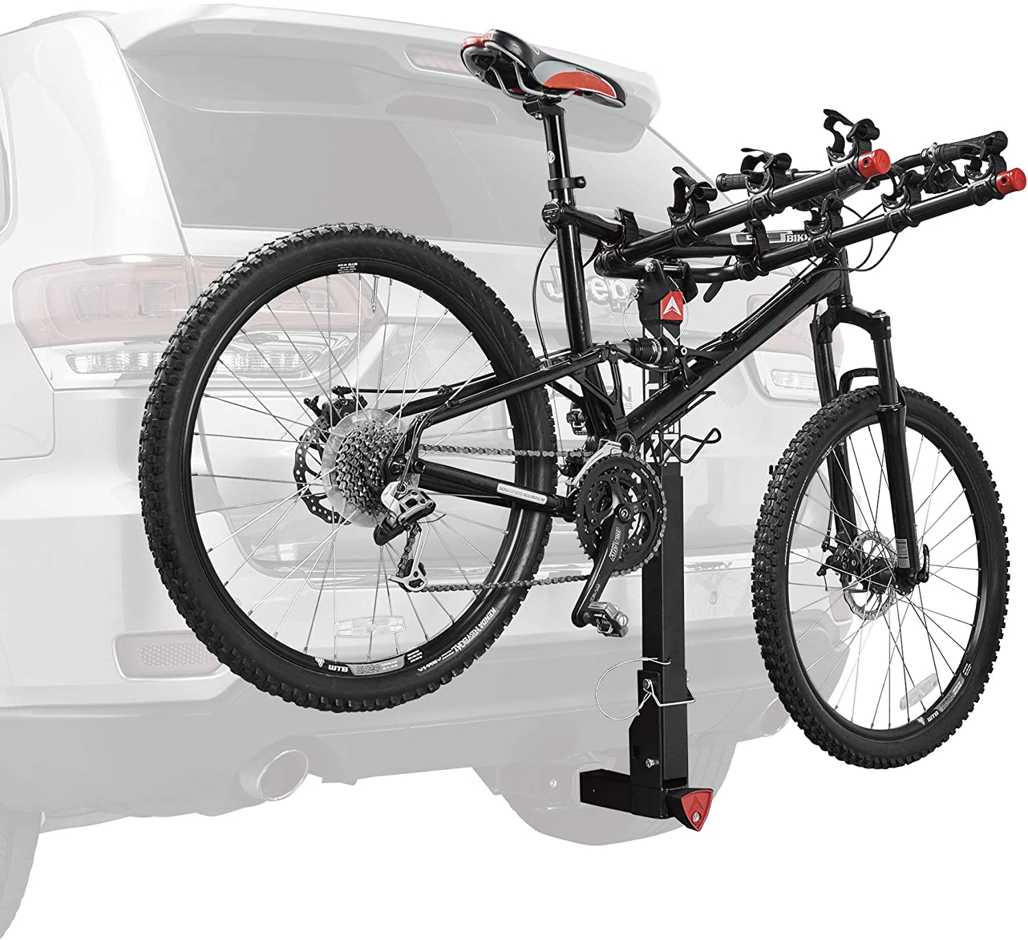 Allen Sports 4-Fahrrad-Anhängerkupplungsträger für 5,1 cm (2 Zoll) Anhängerkupplung