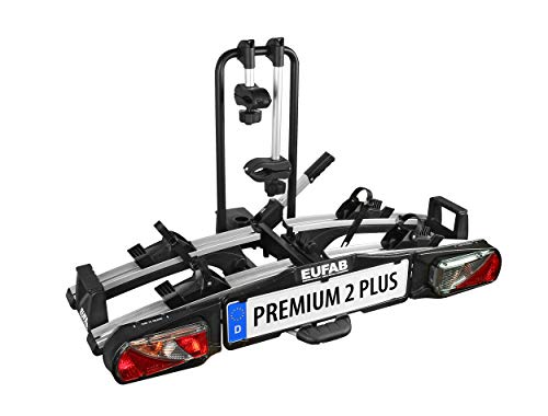 EUFAB 11523 Heckträger Premium ll Plus für Anhängekupplung, für E-Bikes geeignet